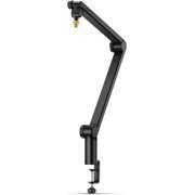 Rent to own EXTFIT Donner Boom Arm, Heavy Duty Microphone Arm Adjustable Tube Style Suspension Scissor Mic Stand with Desk Clamp, 3/8 to 5/8 Screw Adapter for Live Streaming, Radio, Podcasting, Gaming-MS 1