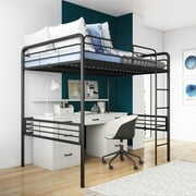 Rent to own DHP Tommy Full Metal Loft Bed, Black