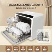 Rent to own KOOLMEI countertop dishwasher  portable dishwasher with water tank  5 wash programs  leak-proof and can also be connected to the tap. For apartments  dorms  offices  boats  RVs  kitchenet