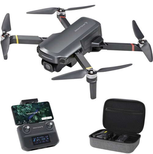 Rent To Own - SNAPTAIN P30 4k UHD Drone with Camera GPS Live Video, Brushless Motor with Remote Controller for Adult - Gray