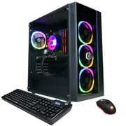Rent to own CyberPowerPC Gamer Master Gaming Desktop, AMD Ryzen 5 5500, 16GB, AMD Radeon RX 6700 10GB, 1TB SSD, Black, GMA6800WST