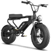 Rent to own Electric Bike, 1200W Motor, 30MPH Full Suspension Urban Commuter Ebike for Adults with 40Miles Long Range, 20"4" Fat Tires Electric Bike, 48V 20AH Electric Motorcycle, 7 Speed Gears
