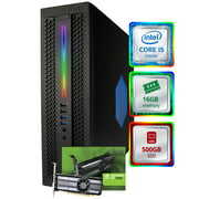 Rent to own Restored HP Elite RGB Gaming Desktop Computer | Intel Quad Core i5 (3.6Ghz Turbo) | GeForce GT 1030 (2GB) GPU | 16GB DDR4 RAM | 500GB SSD | 5G-WIFI + Bluetooth | Windows 10 Gaming PC (Refurbished)