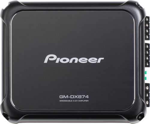 Pioneer - 4-Channel - Class D, 1200w Max Power - Amplifier - Black