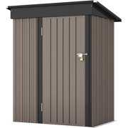 Rent to own lz&c 5x3 FT Outdoor Storage Shed, Garden Tool Storage Shed with Sloping Roof and Lockable Door, Outdoor Shed for Backyard Garden Patio Lawn