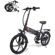 Rent to own SAMEBIKE 20" Folding Electric Bike,  350W Motor 48V 10.4AH Removable Battery, 50 Miles Long-range & 21.7 Mph Speeed, Commuter City Ebike for Adults with Shimano 7-Speed & LCD Display (Black)