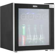 Rent to own HBN Mini Beverage Refrigerator - 1.6Cu Ft/ 60 Can Beverage Cooler with Glass Door & Adjustable Shelves for Soda, Beer, Wine - Freestanding Beverage Fridge for Home, Bar, Office