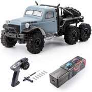 Rent to own Fms 1:18 Atlas 6X6 Crawler RTR Waterproof Remote Control Car with LED Lights All Terrain Hobby Off Road RC Truck Electric Toy for Kids and Adults