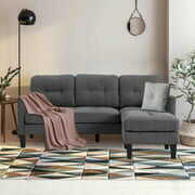 Rent to own Magic Union Convertible Sectional Sofa, L-Shaped Couch for Small Space, Gray