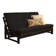 Rent to own Kodiak Furniture High-density foam Full-size Black Twill Fabric Futon Mattress