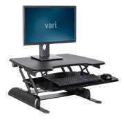 Rent to own VariDesk Essential 30 by Vari - Black Two-Tier Height Adjustable Desk Converter