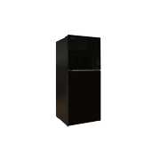 Rent to own RVMP 11 Cubic Foot 12V Refrigerator Black Glass Front
