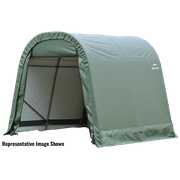 Rent to own Shelterlogic ShelterCoat Garage, 10' x 8' x 8' ft, Round Style, Green, Fabric