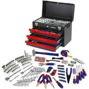 Rent to own WORKPRO 408-Piece Mechanics Tool Set with 3-Drawer Heavy Duty Metal Box