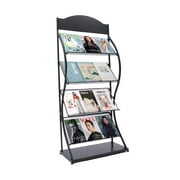Rent to own Oukaning 4-Layer Magazine Rack Advertising Sign Board Floor ...