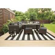 Rent to own Better Homes & Gardens Brookbury 5-Piece Patio Wicker Sectional Set