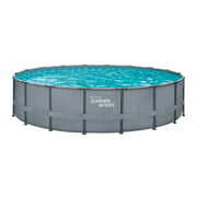 Rent to own Summer Waves 18 ft Elite Frame Pool, Round, Cool Gray, Ages 6+, Unisex