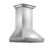 Rent to own ZLINE 48 in. Professional Wall Mount Range Hood in Stainless Steel with Crown Molding (587CRN-48)