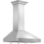 Rent to own ZLINE 48 in. Wall Mount Range Hood in Stainless Steel with Crown Molding (KL3CRN-48)
