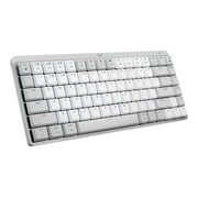 Rent to own Logitech Master Series MX Mechanical Mini for Mac Wireless Illuminated Keyboard - Pale Gray - Keyboard - backlit - wireless - Bluetooth LE - QWERTY - US - key switch: Tactile Quiet - pale gray
