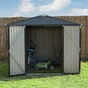 Rent to own VEIKOUS 8x8 FT Outdoor Storage Shed with Lockable Double Doors, Tool Storage Sheds for Garden Backyard Lawn