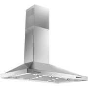 Rent to own Mqlnutr Range Hood 36 Inch, Wall Mount Vent Hood in Stainless Steel with Ducted/Ductless Convertible Duct