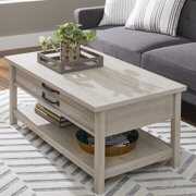 Rent to own Better Homes & Gardens Modern Farmhouse Lift Top Coffee Table, Rustic White Finish