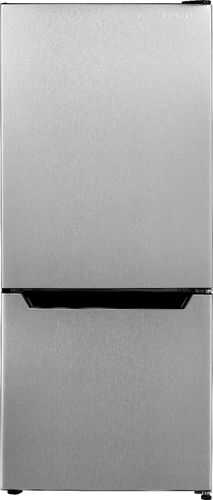 Rent to own Insignia™ - 4.1 Cu. Ft. Mini Fridge with Bottom Freezer - Stainless steel
