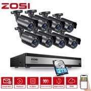 Rent to own ZOSI H.265+ 16CH CCTV Security Camera System 1080P HDMI DVR HD Home Outdoor 2TB HDD