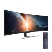 VIOTEK SUW49C 49-Inch Super Ultrawide 32:9 Curved Monitor with Speakers, 144Hz HDR 4ms 3840x1080p, FreeSync, GamePlus, VESA & More