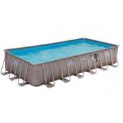 Rent to own Summer Waves 24ft x 12ft x 52in Above Ground Frame Swimming Pool Set