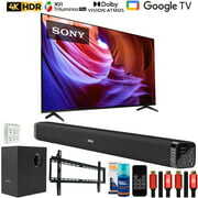 Rent to own Sony KD85X85K 85" X85K 4K HDR LED TV with Smart Google TV (2022 Model) Bundle with Deco Gear Home Theater Soundbar with Subwoofer, Wall Mount Accessory Kit, 6FT 4K HDMI 2.0 Cables and More