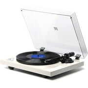 Rent to own VIMUKUN Vinyl Record Player with Bluetooth Connection,Turntable Record Player Bluetooth,Built-in Preamp,Support 33 1/3 &45RPM Speeds,Adjustable Counterweight, AT-3600L,Full Piano Lacquer,Pearl White