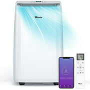 Rent to own Wamife Smart Portable Air Conditioner with Heater 12000 BTU for Room Up To 400 Sq.Ft, Cool/Heat/Dry/Sleep 4 Modes, APP/Voice/ Remote Control