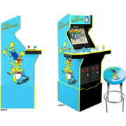 Rent to own Vonluxe Zone Arcade1Up The Simpsons 4 Player Arcade Machine (with Riser & Stool) - Electronic Games;