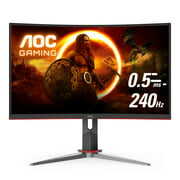 Rent to own AOC C27G2Z 27" Curved Frameless Ultra-Fast Gaming Monitor, FHD 1080p, 0.5ms 240Hz, FreeSync, HDMI/DP/VGA, Height Adjustable, 3-Year Zero Dead Pixel Guarantee, Black, 27" FHD Curved