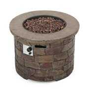 Rent to own Joaquin Outdoor Circular Fire Pit, Natural Stone