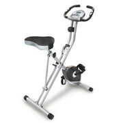 Rent to own Exerpeutic Exercise Bike, Foldable Magnetic Upright with Heart Pulse Sensors and LCD Monitor, Cardio Fitness, 300lbs Weight Capacity