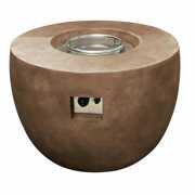 Rent to own TK Classics Travertine Stone Finish Round Fire Pit