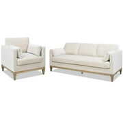 Rent to own 2 Piece Knox Modern Farmhouse Sofa Set