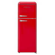 Rent to own Frigidaire 7.5 Cu. Ft. Top Freezer Refrigerator in RED, Rounded Corners - RETRO, EFR756