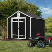 Rent to own Handy Home Products Greenbriar 8 ft. x 10 ft. Wood Storage Shed (Floor Included)