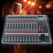 Rent to own MIDUO 12 Channel Bluetooth Mixing Console Professional Mixer with USB Slot Power Mixing for Professionals and Beginners