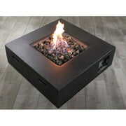 Rent to own Living Source International Fiber Reinforced Concrete Propane/Natural Gas Fire Pit table