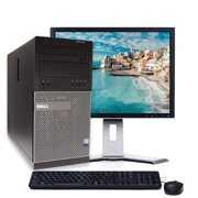 Rent to own Dell OptiPlex Desktop Computer Tower Bundle Intel Core i5 Processor 4GB RAM 500GB Hard Drive DVD-RW with 22" LCD Wi-fi Keyboard and Mouse - Refurbished Windows 10 Pro PC