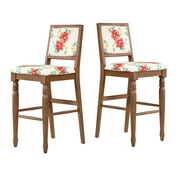 Rent to own The Pioneer Woman Vintage Floral Bar Stools, Set of 2