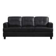 Rent to own Samuel Transitional Black Sofa/Couch