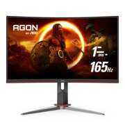 Rent to own AOC C32G2 32" Curved Frameless Gaming Monitor FHD, 1500R Curved VA, 1ms, 165Hz, FreeSync, Height adjustable, 3-Year Zero Dead Pixel Policy, Black
