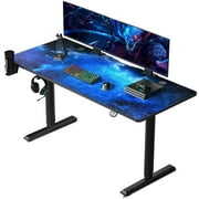 Rent to own GTRACING 55 Inches Electric Standing Gaming Desk, Sky Blue