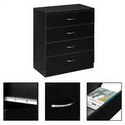 Rent to own LOVECOM 4 Drawers Dresser Chest Cabinet for Closet/Office Clothes Black
